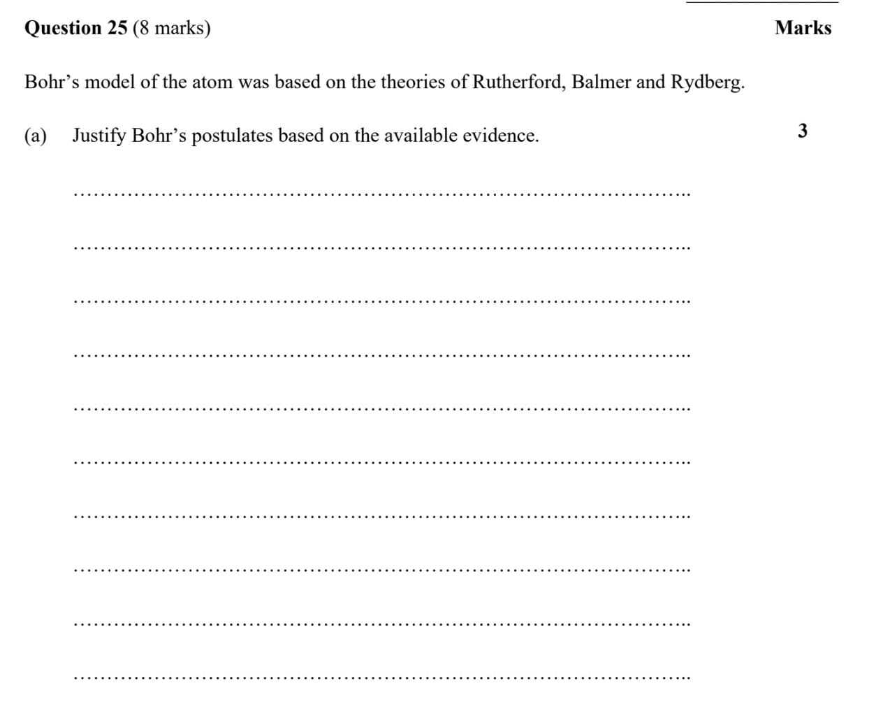 Year 12 Physics Exam Pack