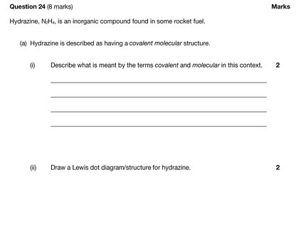 Year 11 Chemistry Exam Pack