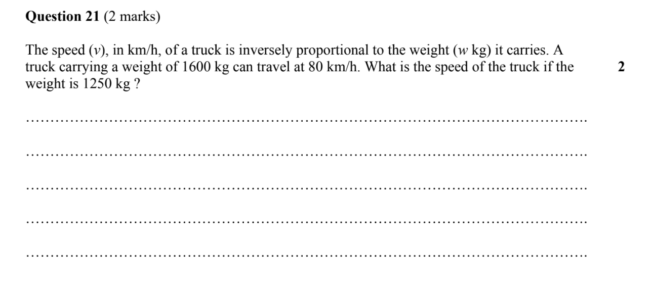 Year 12 Standard Maths Exam Pack