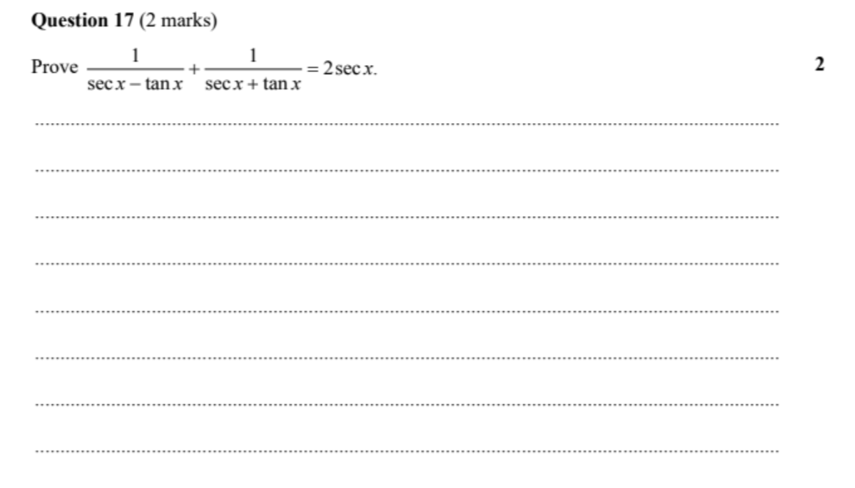 Year 12 Advanced Maths Exam Pack