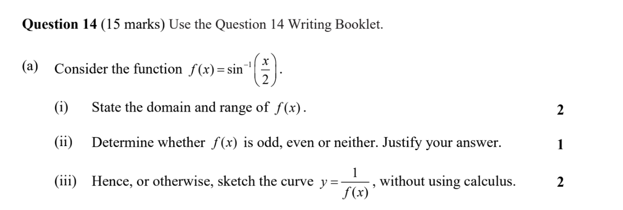 Year 12 Extension 1 Maths Exam Pack