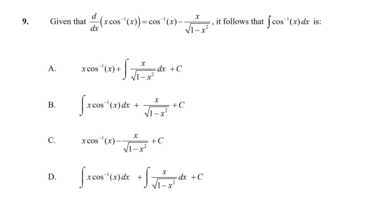Year 12 Extension 2 Maths Exam Pack