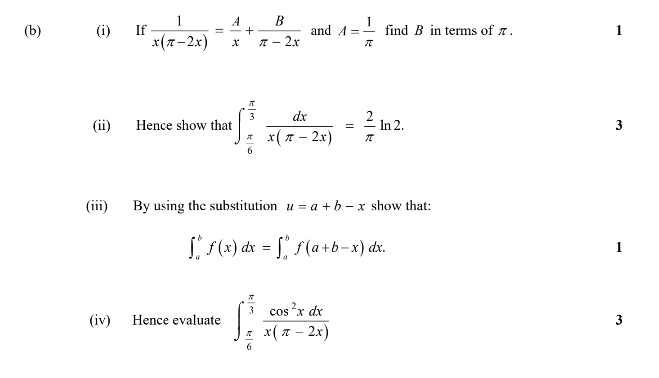 Year 12 Extension 2 Maths Exam Pack