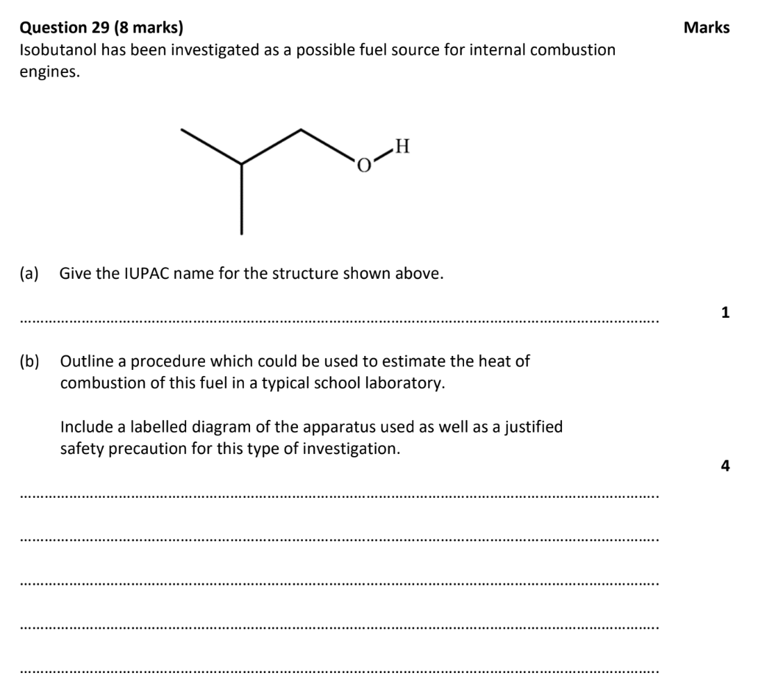 Year 12 Chemistry Exam Pack